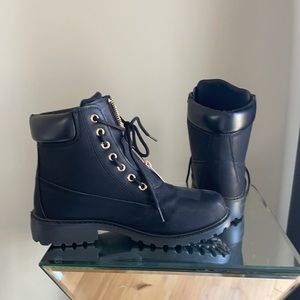 DADAWEN Waterproof Ankle Bootie for Women